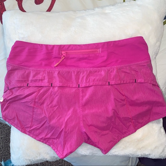Lululemon Speed Shorts Paris Pink HTF - Picture 3 of 6